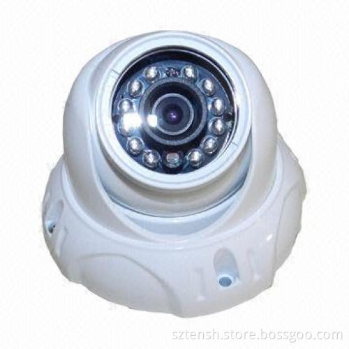 600TVL CCTV Dome Camera with 12V DC Power Supply, 85% RH Humudity